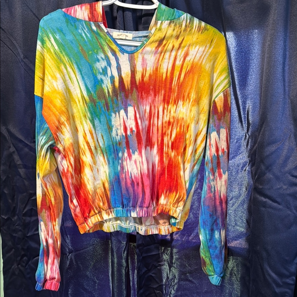 Colorful Tie-Dye Women's Top